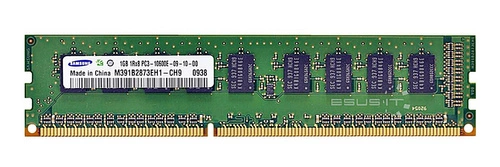 Memory RAM 1x 1GB Samsung ECC UNBUFFERED DDR3 1Rx8 1333MHz PC3-10600 UDIMM | M391B2873EH1-CH9