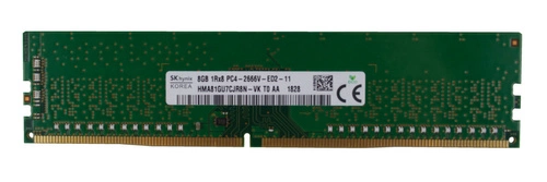 Memory RAM 1x 8GB Hynix ECC UNBUFFERED DDR4 1Rx8 2666MHZ PC4-21300 UDIMM | HMA81GU7CJR8N-VK