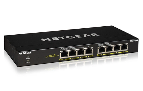 Switch Netgear GS308PP-100EUS 8x 1Gb 83 W PoE+