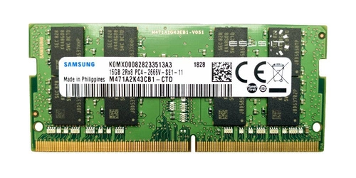 Memory RAM 1x 16GB Samsung SO-DIMM DDR4 2666MHZ PC4-21300 | M471A2K43CB1-CTD