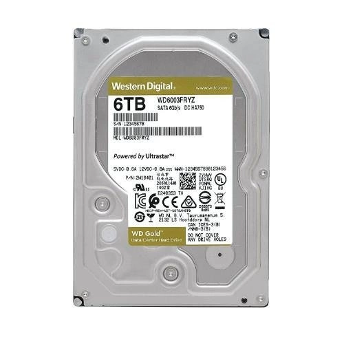 Hard Disk Drive Western Digital GOLD 3.5'' HDD 6TB 7200RPM SATA 6Gb/s 256MB | WD6004FRYZ