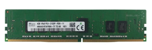 Memory RAM 1x 4GB Hynix ECC REGISTERED DDR4 2133MHz PC4-17000 RDIMM | HMA451R7AFR8N-TF