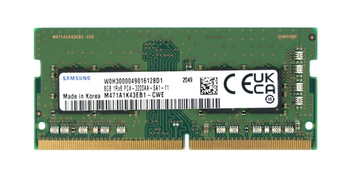 Memory RAM 1x 8GB Samsung SO-DIMM DDR4 3200MHz PC4-25600 | M471A1K43EB1-CWE