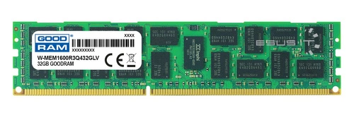 Memory RAM 1x 32GB GoodRAM ECC REGISTERED DDR3 4Rx4 1600MHz PC3-12800 RDIMM | W-MEM1600R3Q432GLV
