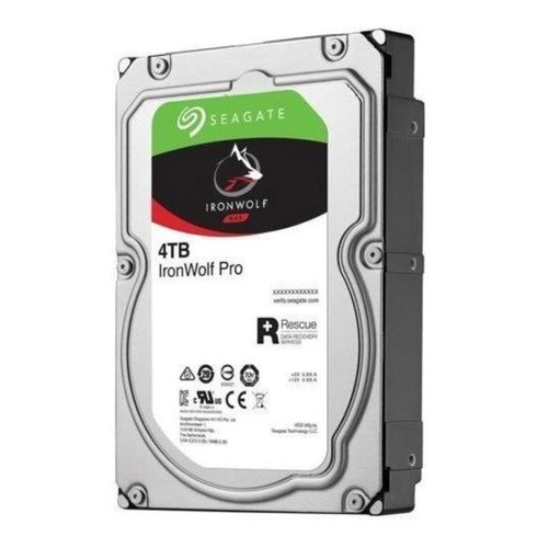 Hard Disk Drive Seagate IronWolf PRO 3.5'' HDD 4TB 7200RPM SATA 6Gb/s 128MB | ST4000NE001-REC