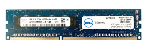 Memory RAM 1x 4GB Hynix ECC UNBUFFERED DDR3 2Rx8 1333MHz PC3-10600 UDIMM | HMT351U7BFR8C-H9