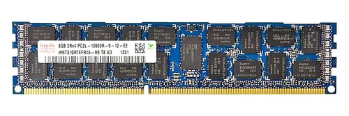 Memory RAM 1x 8GB Hynix ECC REGISTERED DDR3 1333MHz PC3-10600 RDIMM | HMT31GR7EFR4A-H9