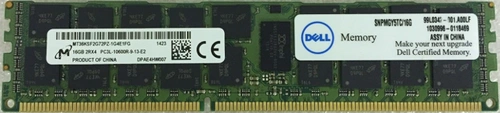 Memory RAM 1x 16GB DELL PowerEdge & Precision Workstation DDR3 1333MHz ECC REGISTERED DIMM | SNPMGY5TC/16G 