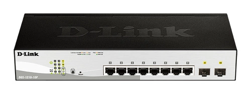 Switch D-Link DGS-1210-10P 8x 1Gb 2x SFP 65 W PoE+