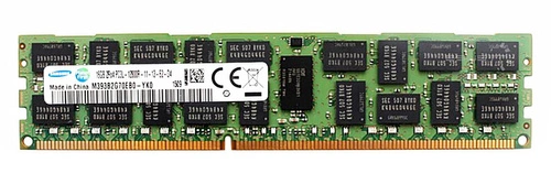 Memory RAM 1x 16GB Samsung ECC REGISTERED DDR3 1600MHz PC3-12800 RDIMM | M393B2G70EB0-YK0