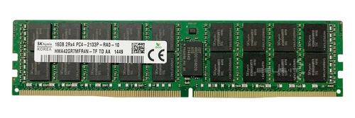 Memory RAM 1x 16GB Hynix ECC REGISTERED DDR4  2133MHz PC4-17000 RDIMM | HMA42GR7MFR4N-TF